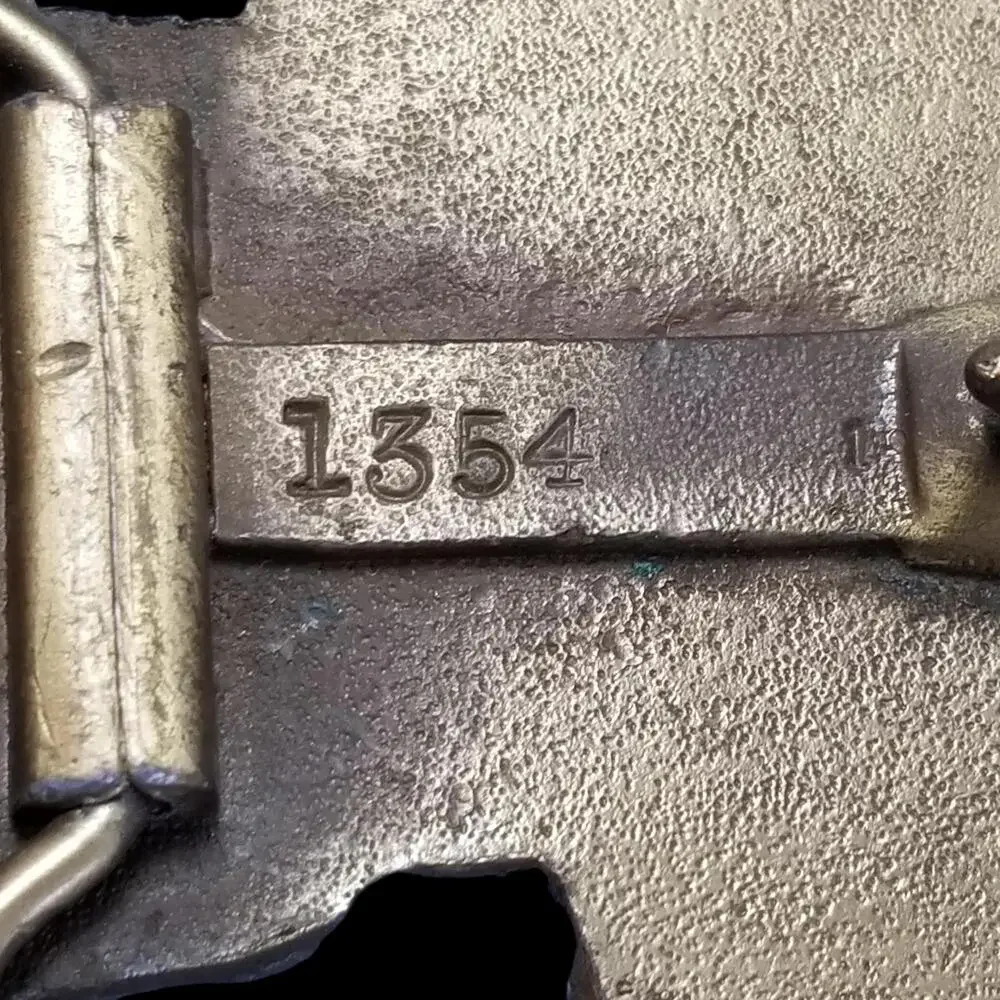 Vintage Belt Buckle‎ Brass Bulldozer Heavy Equipment Earth Mover Construction